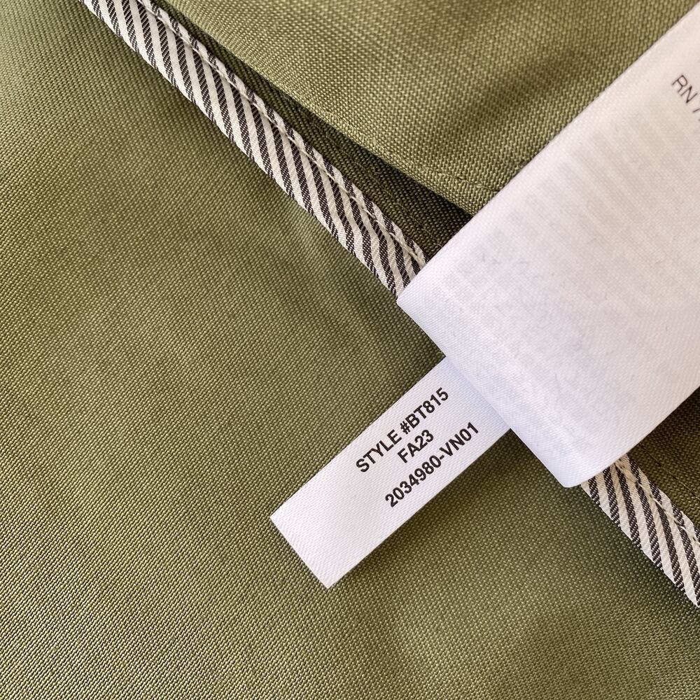 NWT J. Crew Heritage Barn Jacket Green Waxed Canvas Twill Womens S Chore Coat - Picture 13 of 16